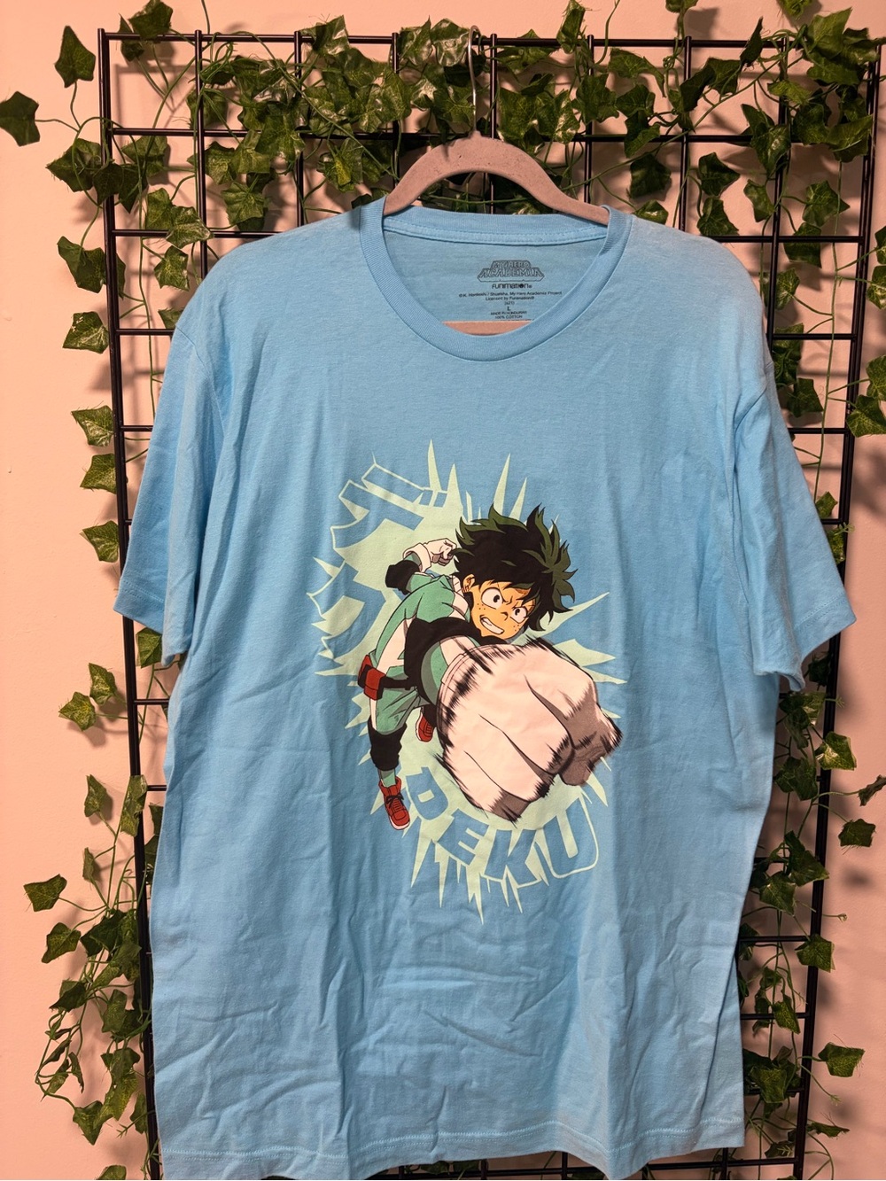 Men's Light Blue Deku Graphic Tee